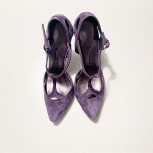 Giorgio Armani Lavender Suede Heels